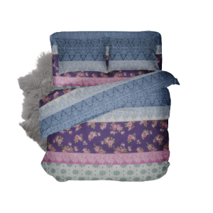 Polycotton Plaid Double Bedding Set