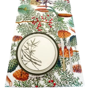 Full Cotton Satin Tablecloth Runner Digital Printed 152x42