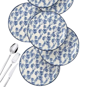 Porselen Kek Servis Tabağı Takımı 6 Parça 26cm