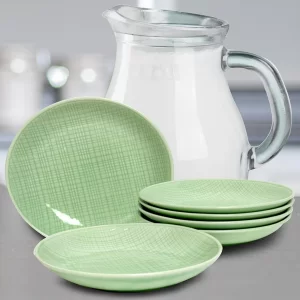 Porselen Yemek Servis Tabağı Takımı 6 Parça 22cm