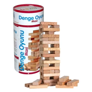 Doğal Ahşap Denge Oyunu Büyük Boy