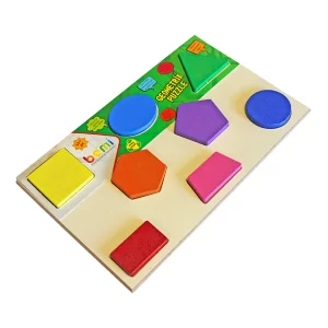 Doğal Ahşap Doğal Geometrik Yapboz