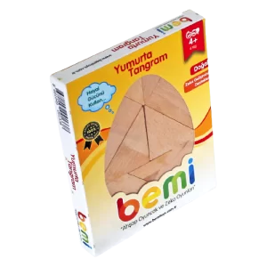 Doğal Ahşap Tangram Yumurta