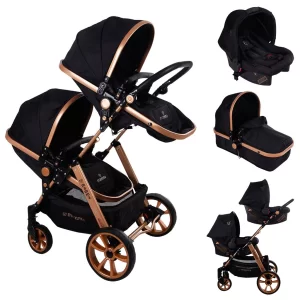 Mamma Twin Gold Travel Sistem İkiz Bebek Arabası