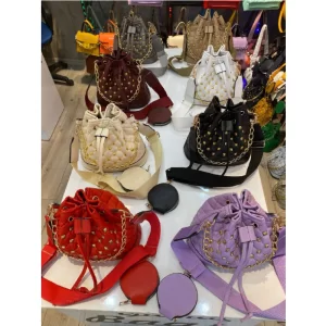 10 Pieces Pinned Bottle Bottom Handbag For Women