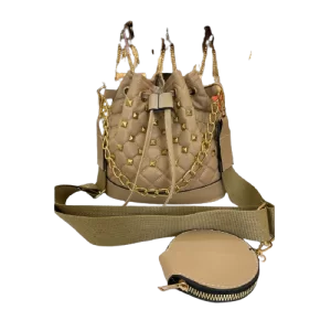 10 Pieces Pinned Bottle Bottom Handbag For Women