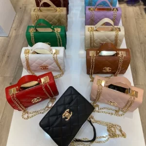 10 Pieces Gold Chain Detailed Cross-body Bag Women