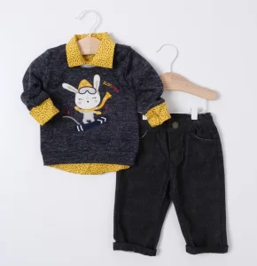 Mino Dino Slop Style  3 Piece Boy's Team With Trico Sweaters