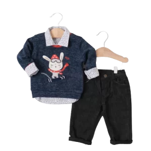 Mino Dino Slop Style  3 Piece Boy's Team With Trico Sweaters