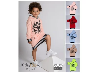 Kidsroom Sweatshirt Dress For Girl