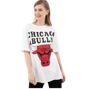 Sıfır Yaka Baskılı T-shirt